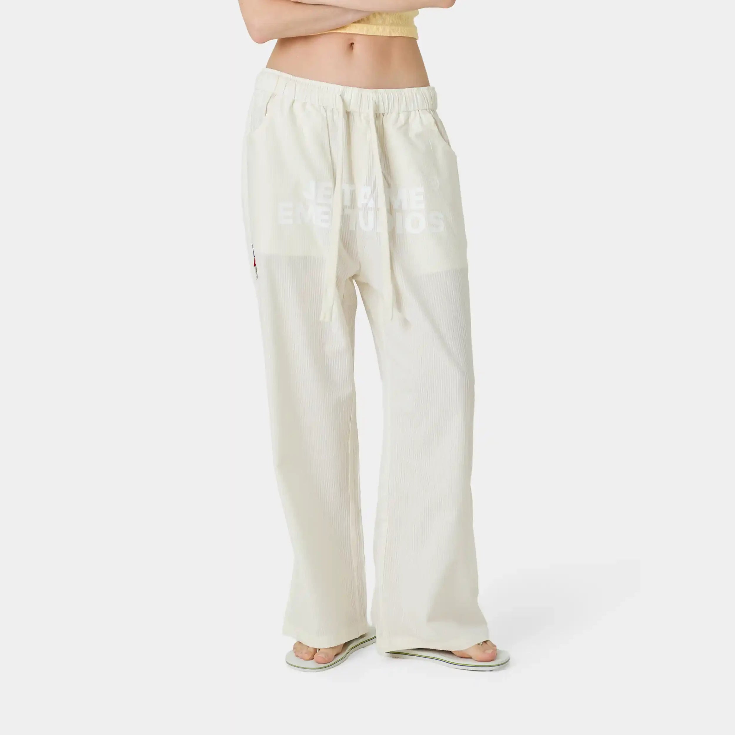 Jammies Je T'aime Off Sand Stripped CLP Pants Eme Studios