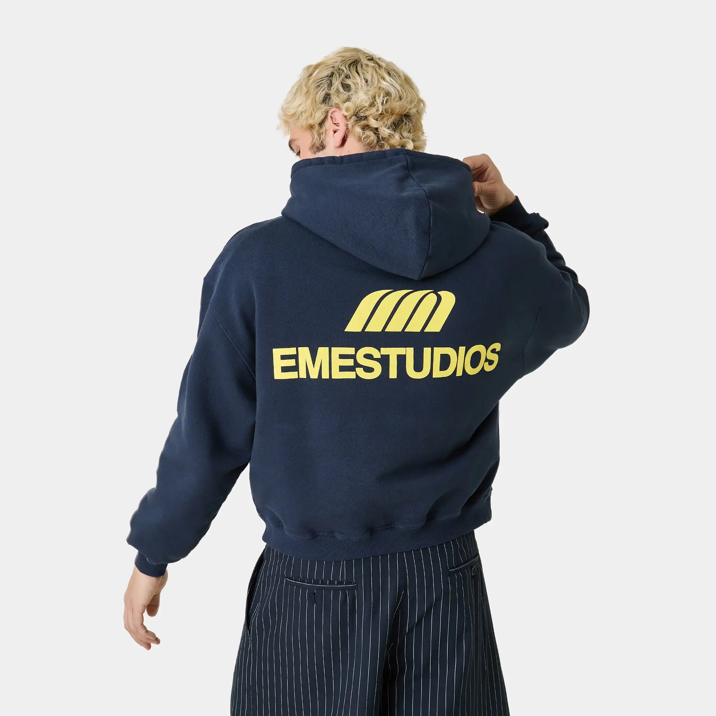 Uniform Navy Oversized Hoodie Hoodies Eme Studios