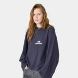 Cotten Navy Long Sleeve T-shirts Eme Studios