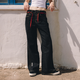Vitel Flared Raw Denim Pants Pants Eme Studios