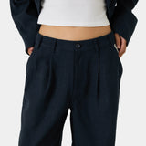 Tide Navy Tailored Pants Pants Eme Studios