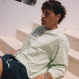 Roguish Green Striped Long Sleeve T-shirts eme