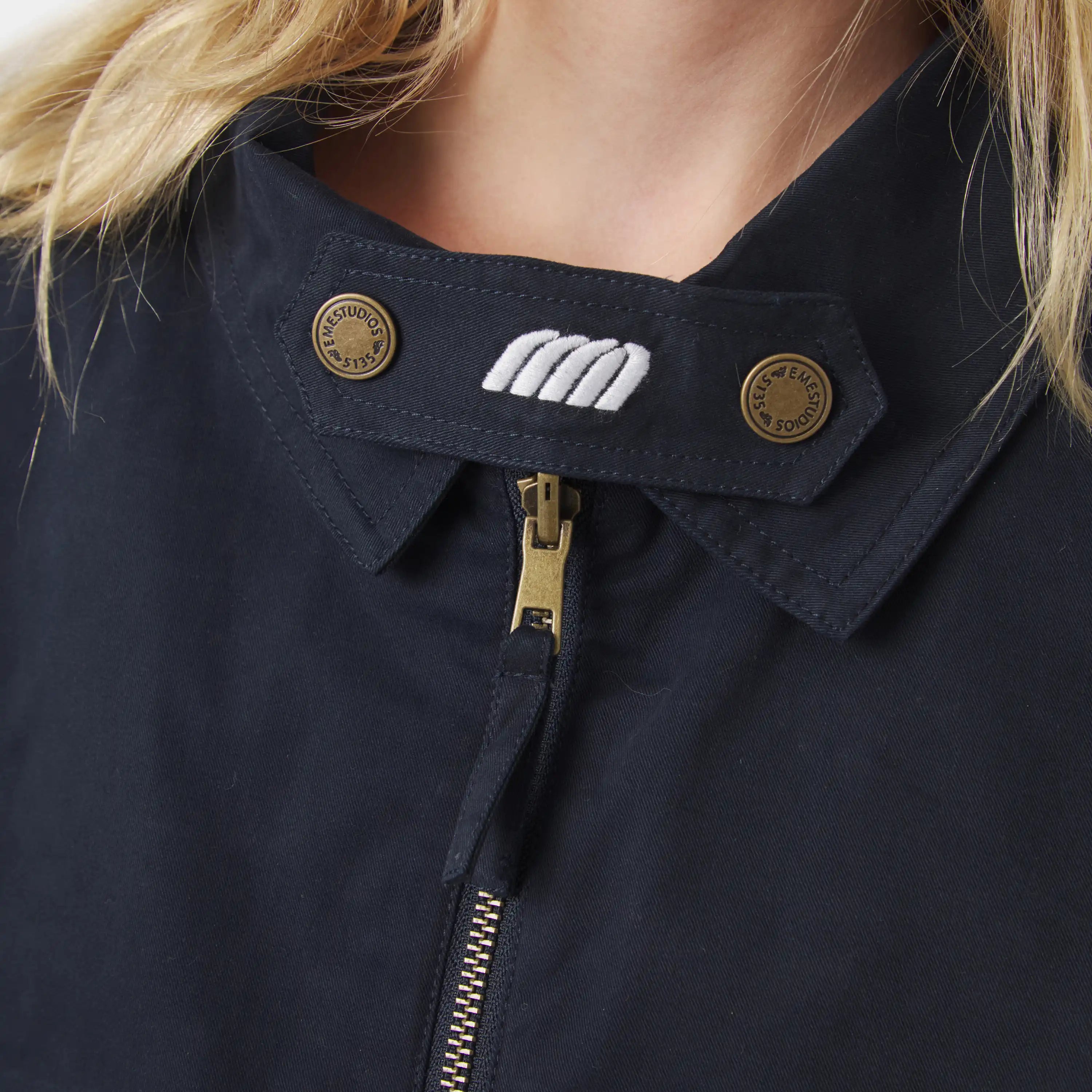 Chulo G Navy Reverse Coat Outerwear Eme Studios
