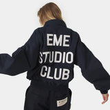 Chulo G Navy Reverse Coat Outerwear Eme Studios
