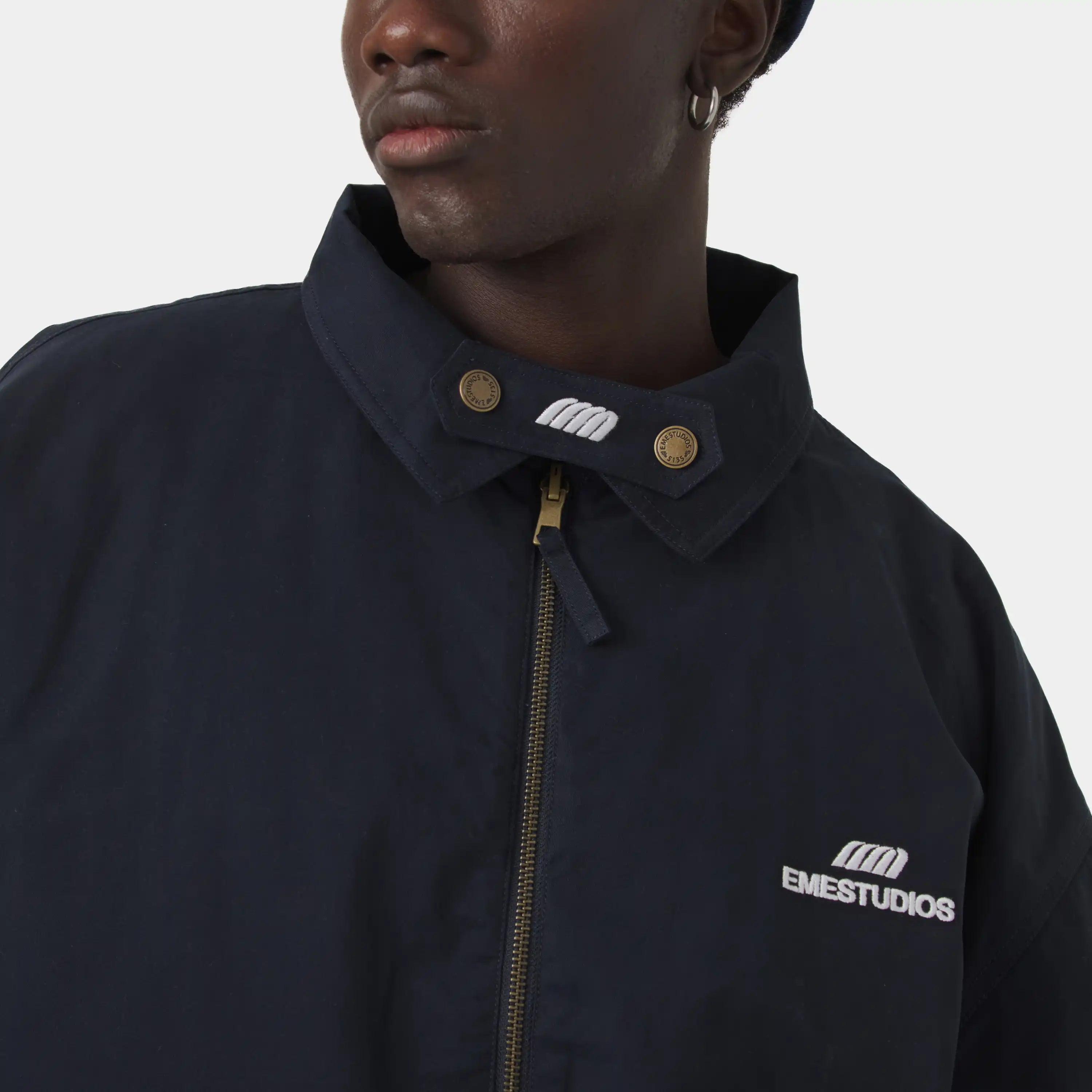 Chulo G Navy Reverse Coat Outerwear Eme Studios