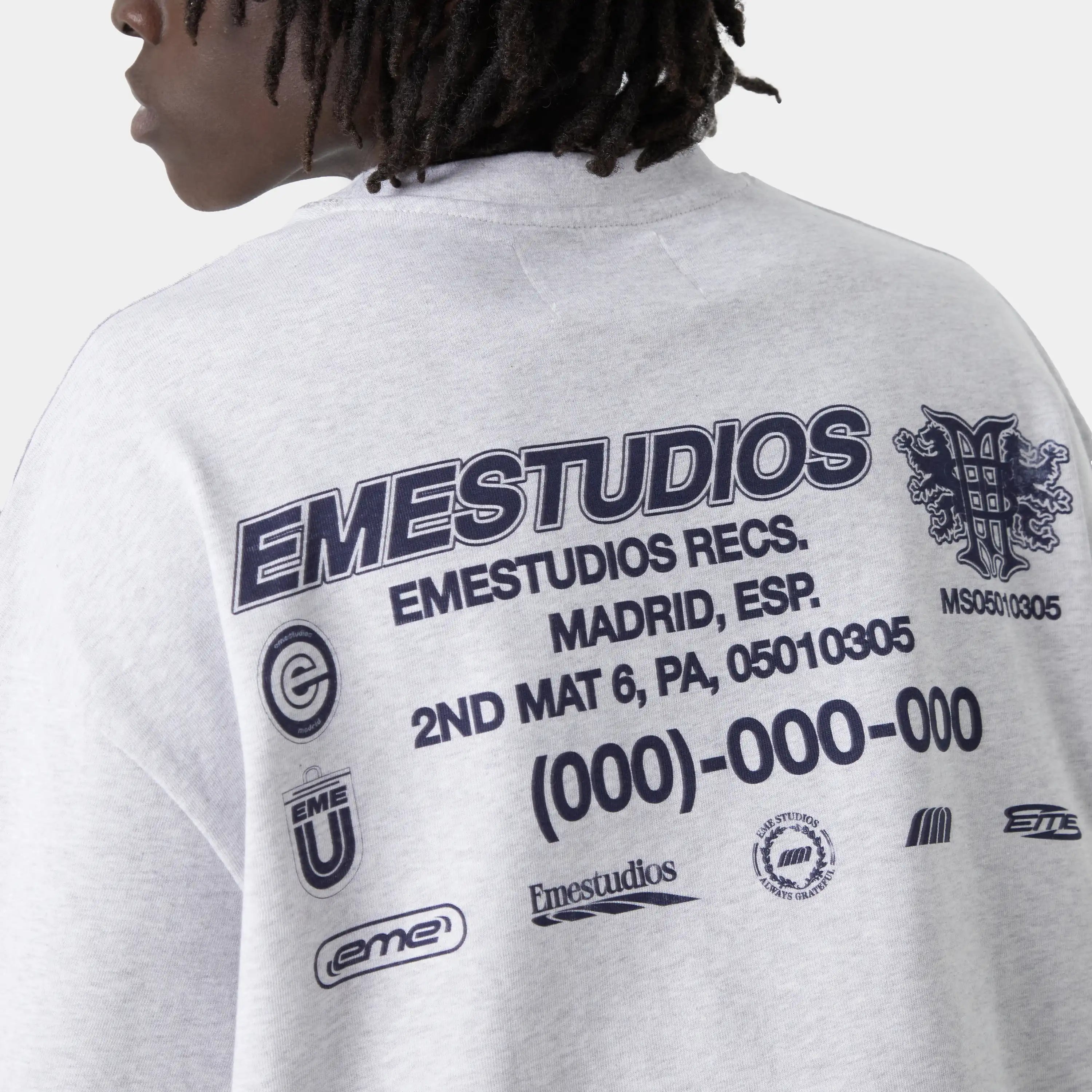 Statement Heather Grey Oversized Tee T-shirts eme
