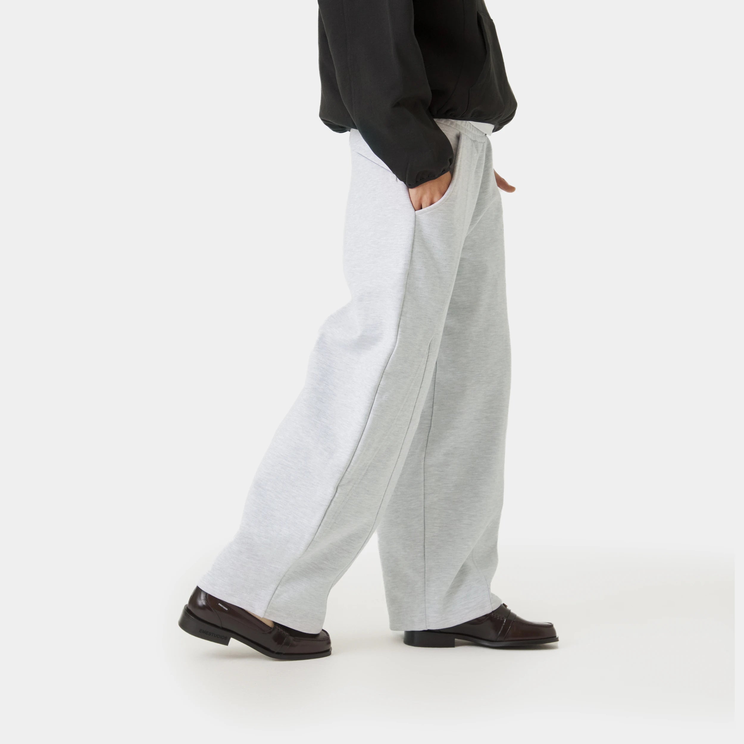 Alfa Heather Grey Sweatpants Pants Eme Studios