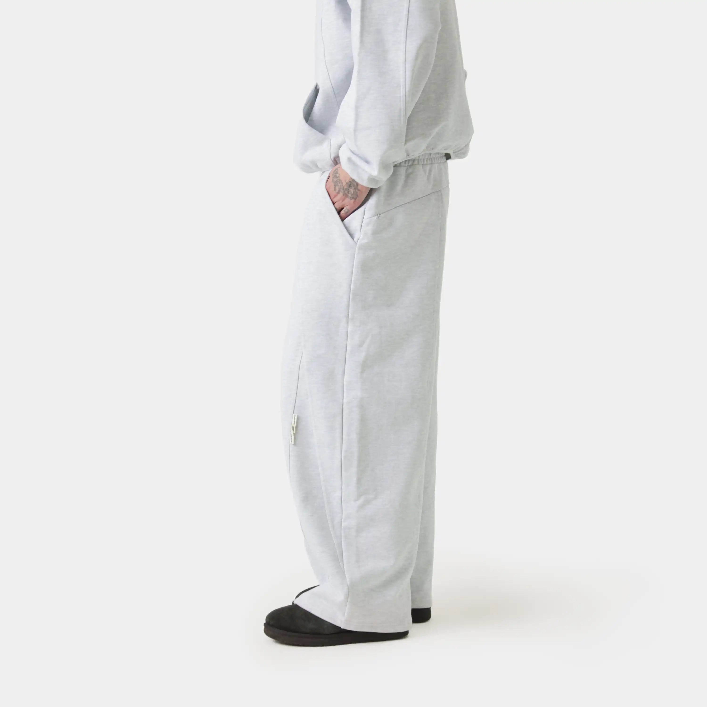 Alfa Heather Grey Sweatpants Pants Eme Studios