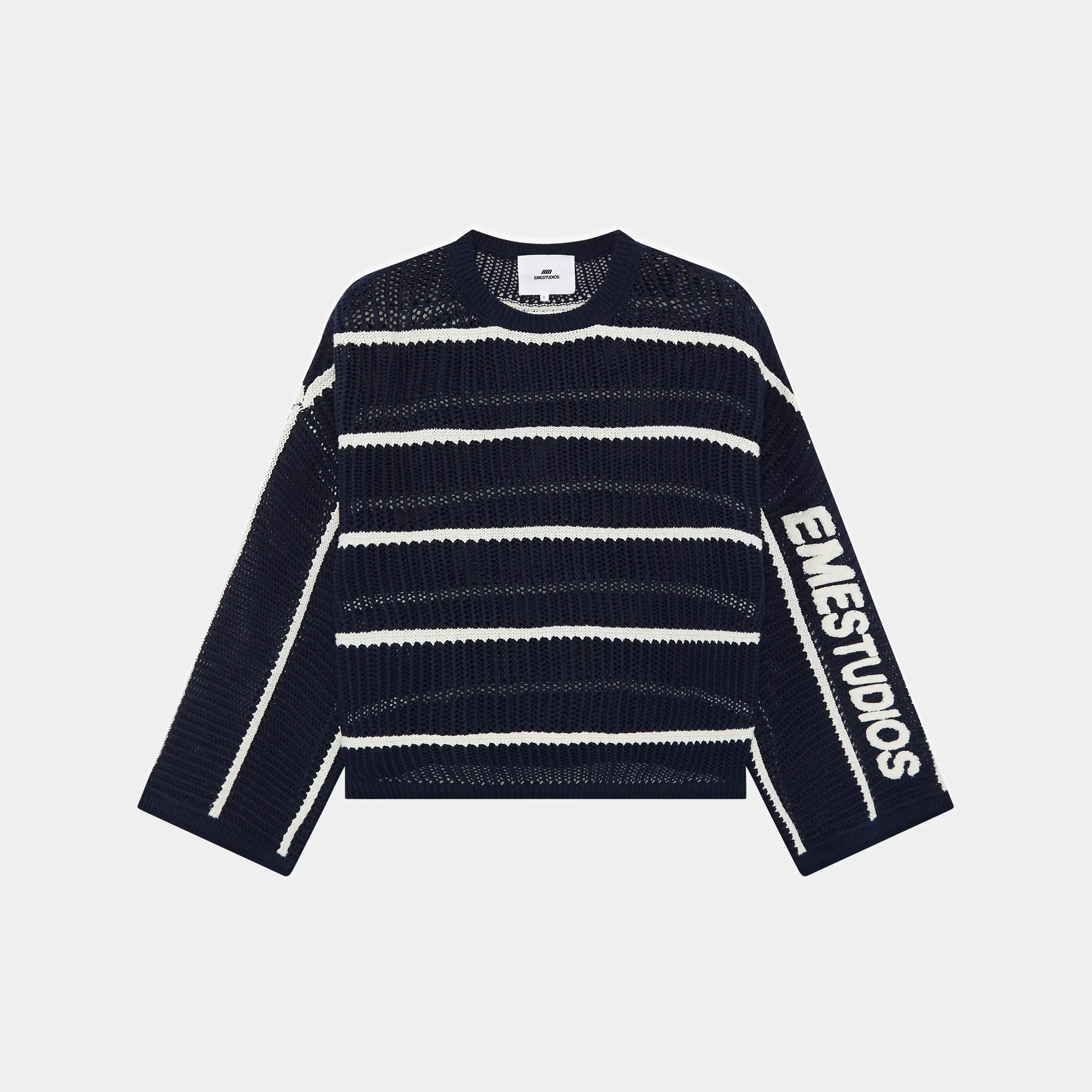 Alic Navy Knit Sweater