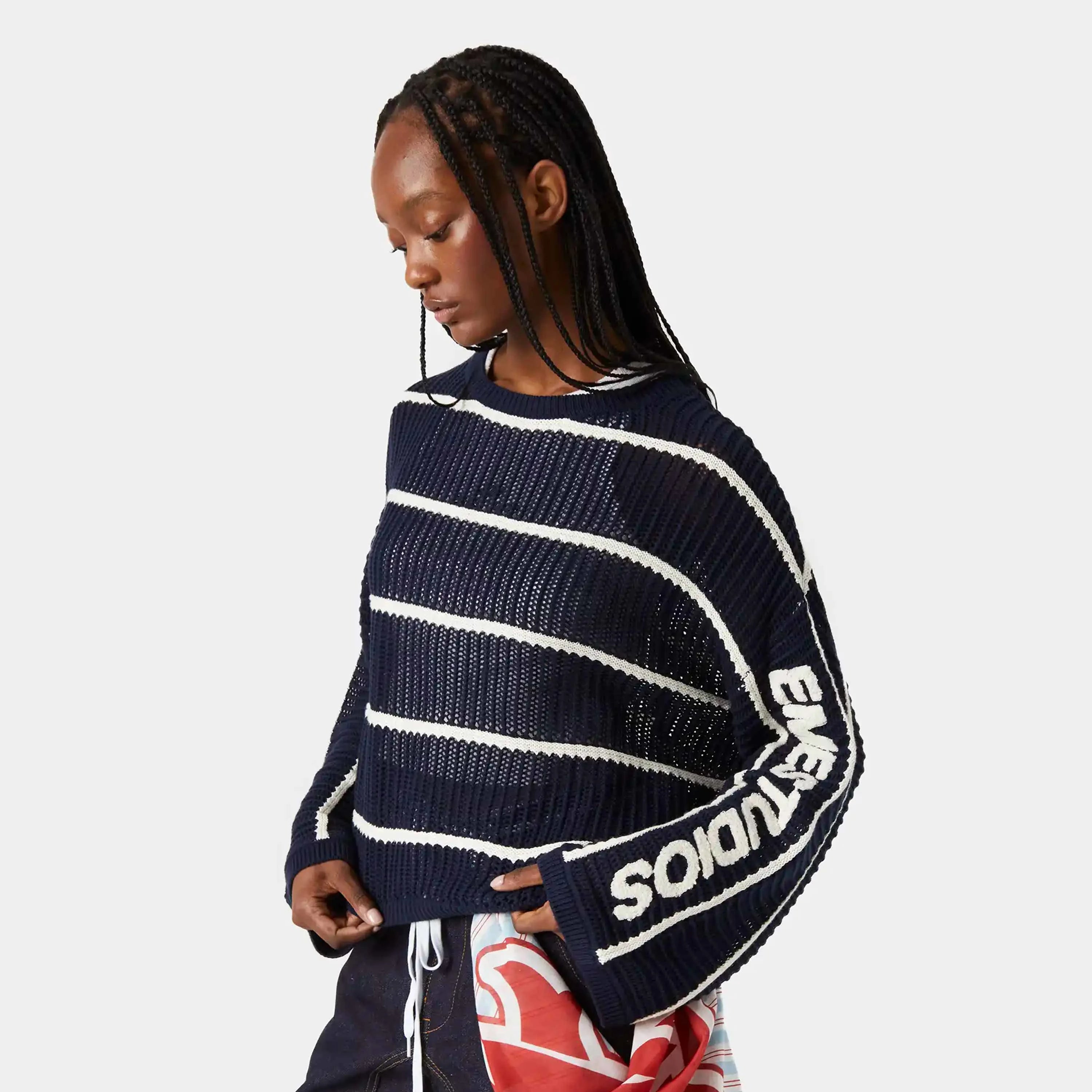Alic Navy Knit Sweater Knitwear eme