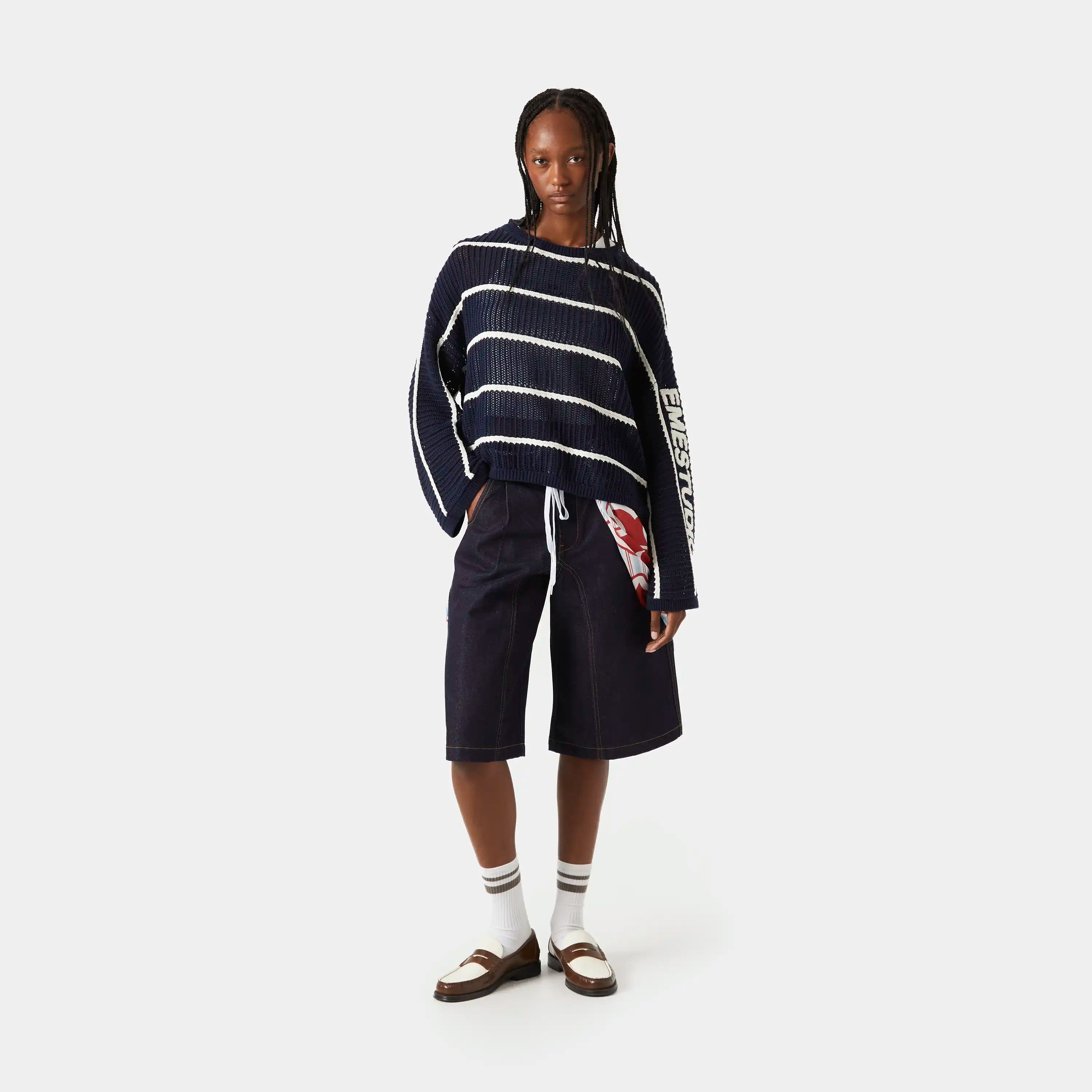 Alic Navy Knit Sweater Knitwear eme