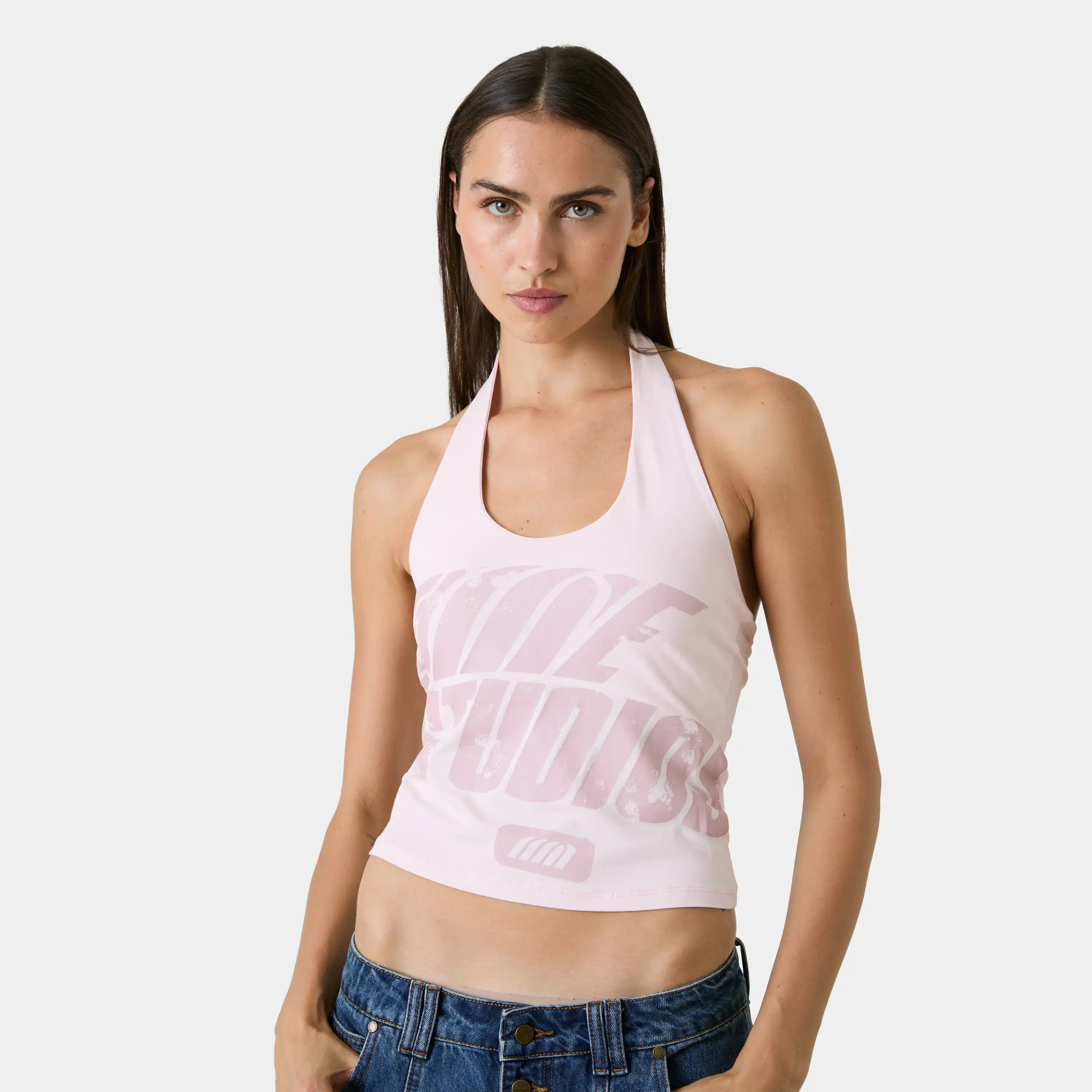 Annona Sugar Halter Top Woman T-Shirts Eme Studios