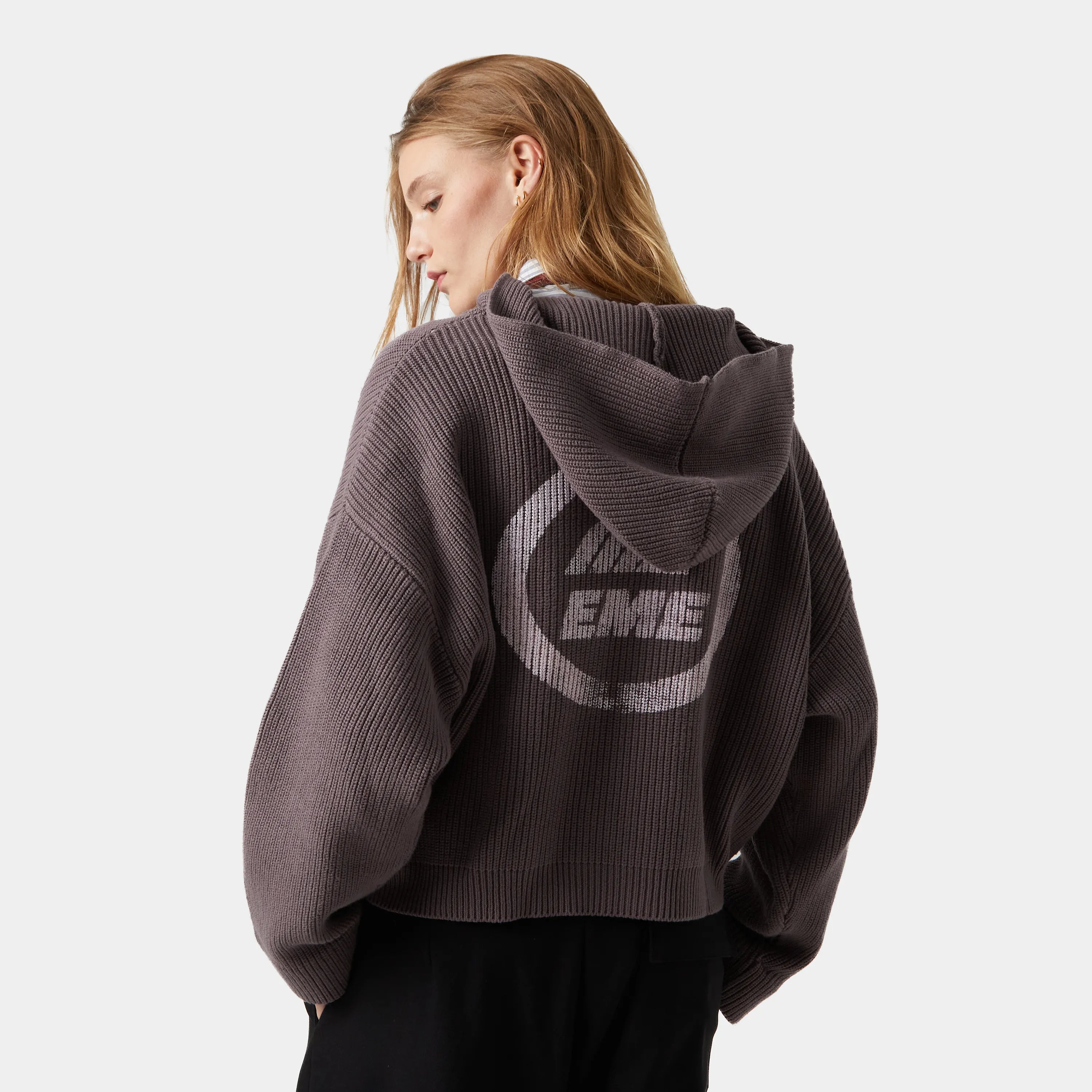 Anon Antracite Zipper Knit Knitwear eme