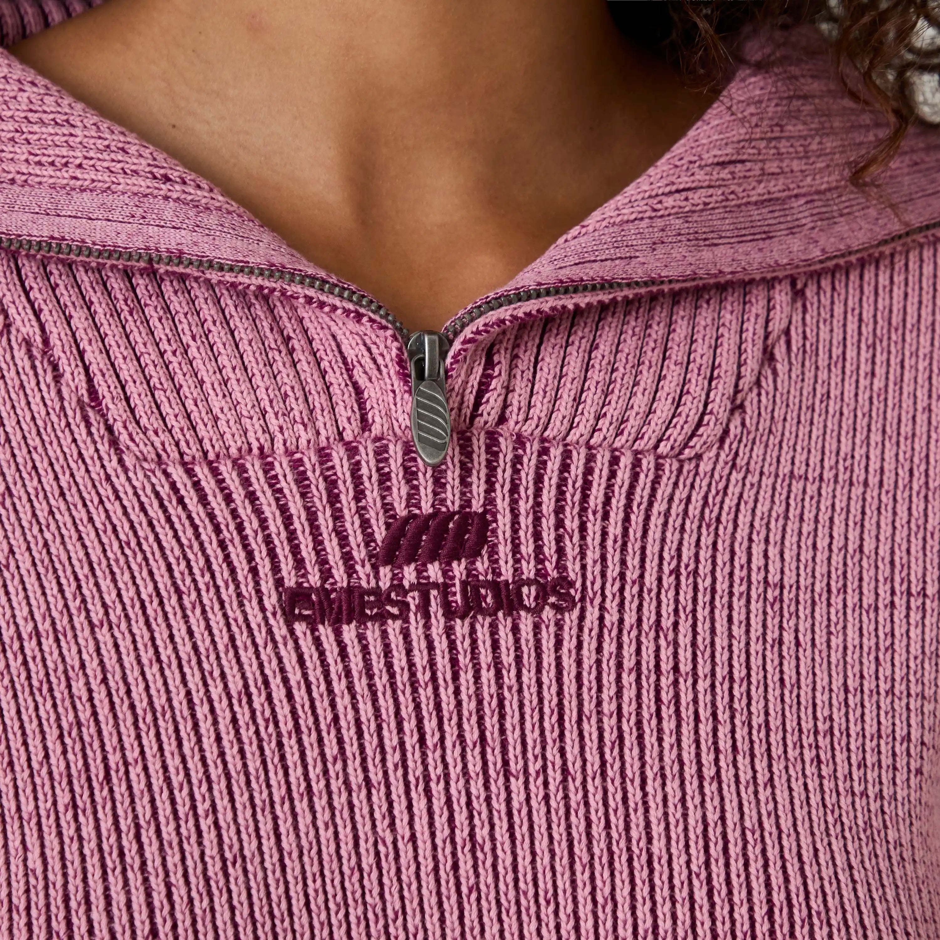 Aria Cotton Candy Zipper Knit Woman Knitwear Eme Studios