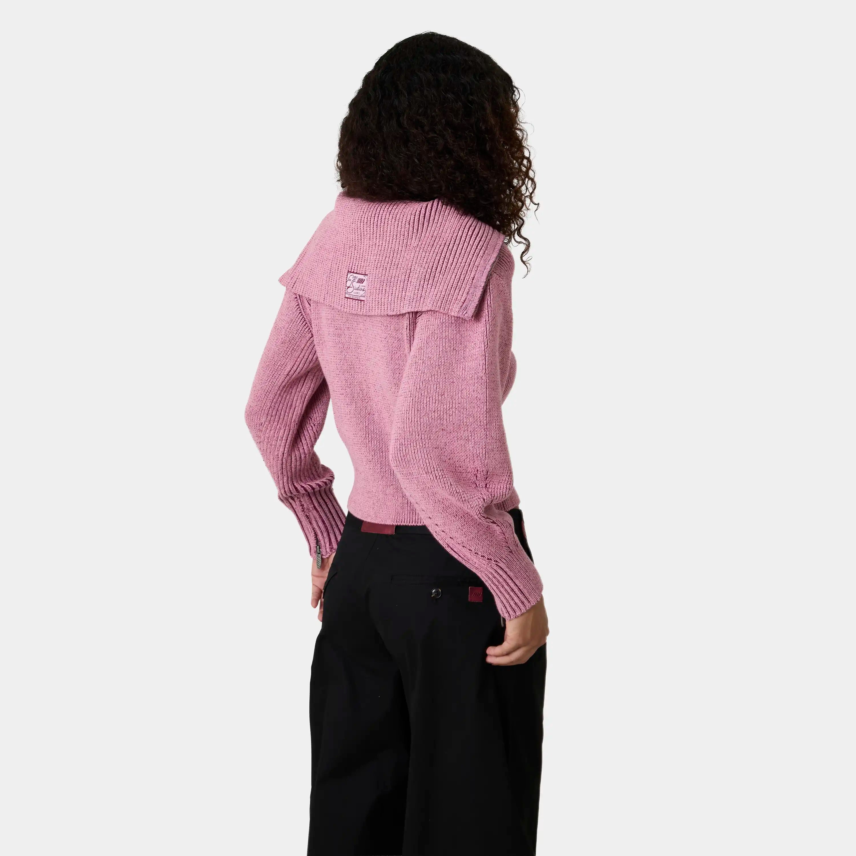 Aria Cotton Candy Zipper Knit Woman Knitwear Eme Studios