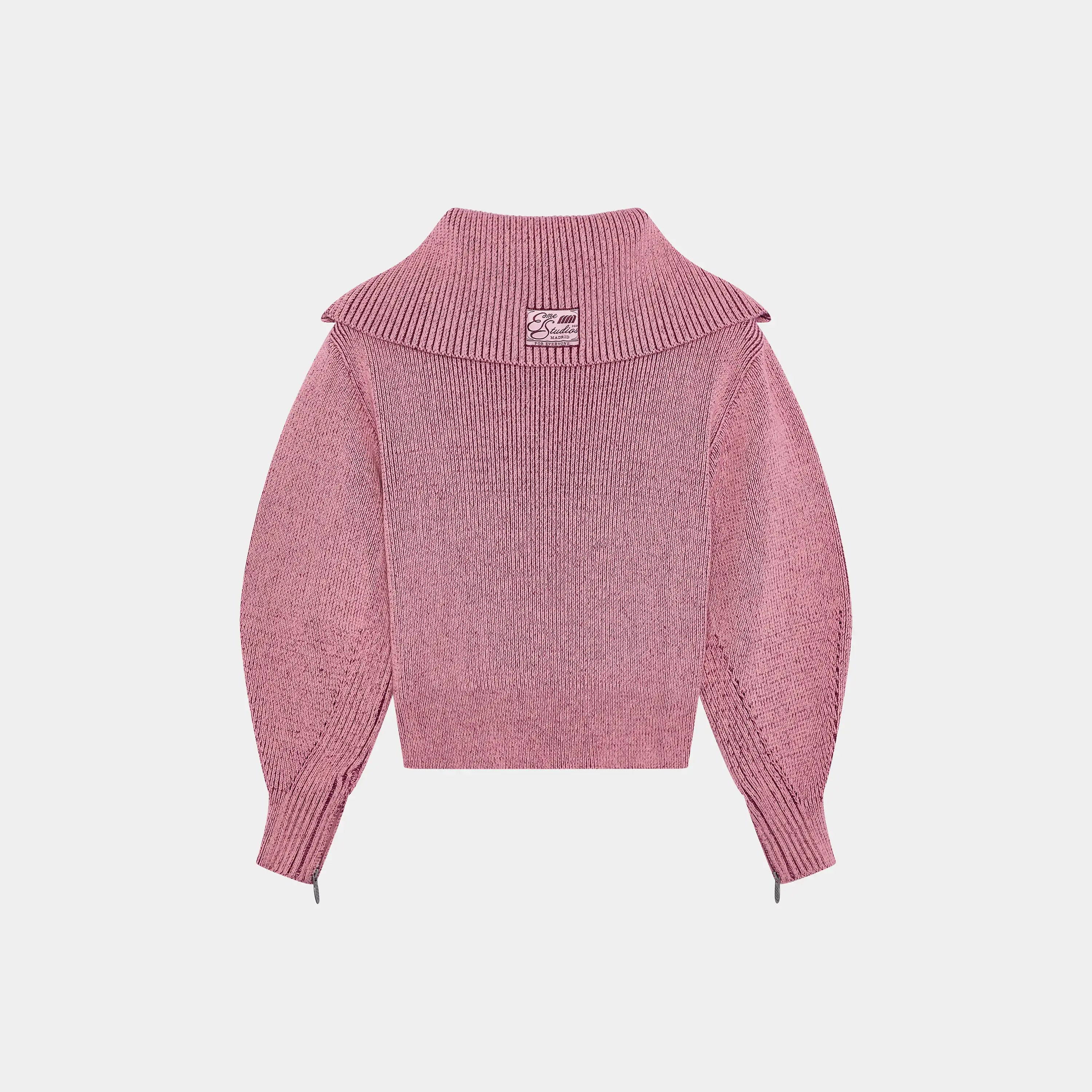 Aria Cotton Candy Zipper Knit Woman Knitwear Eme Studios