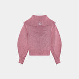 Aria Cotton Candy Zipper Knit Woman Knitwear Eme Studios