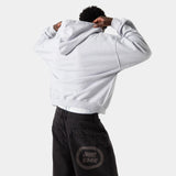 Badge Heather Grey Full Zip Hoodies eme
