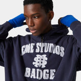 Badge Navy Full Zip Hoodies eme