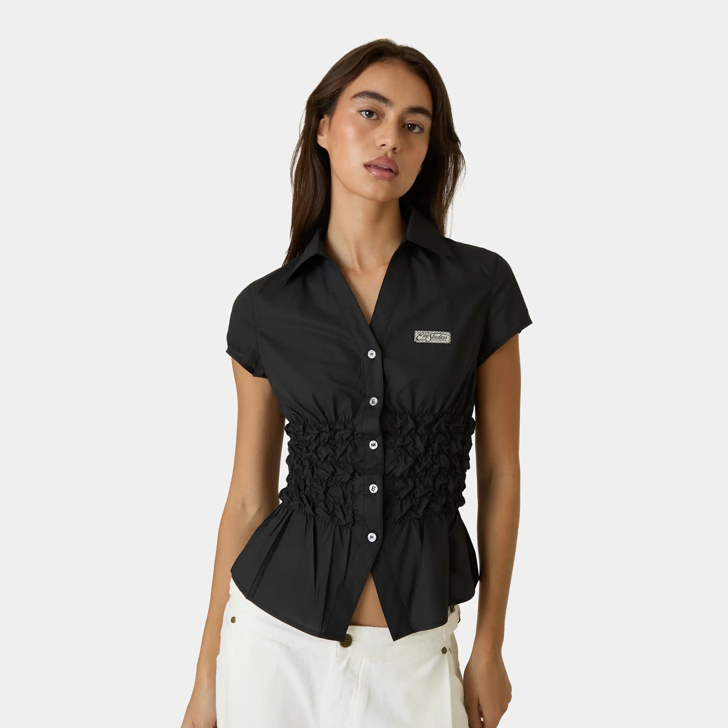 Baily Black Shirt Woman Shirts Eme Studios