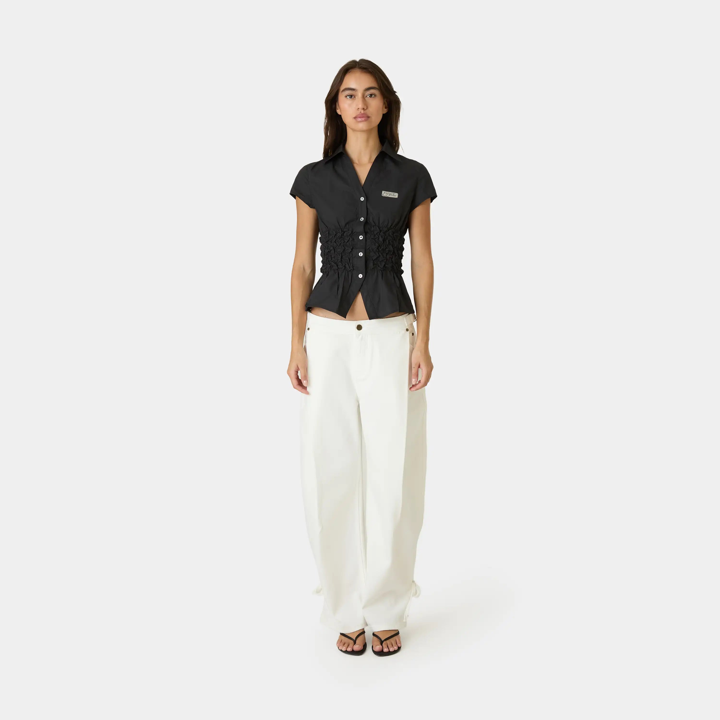 Baily Black Shirt Woman Shirts Eme Studios
