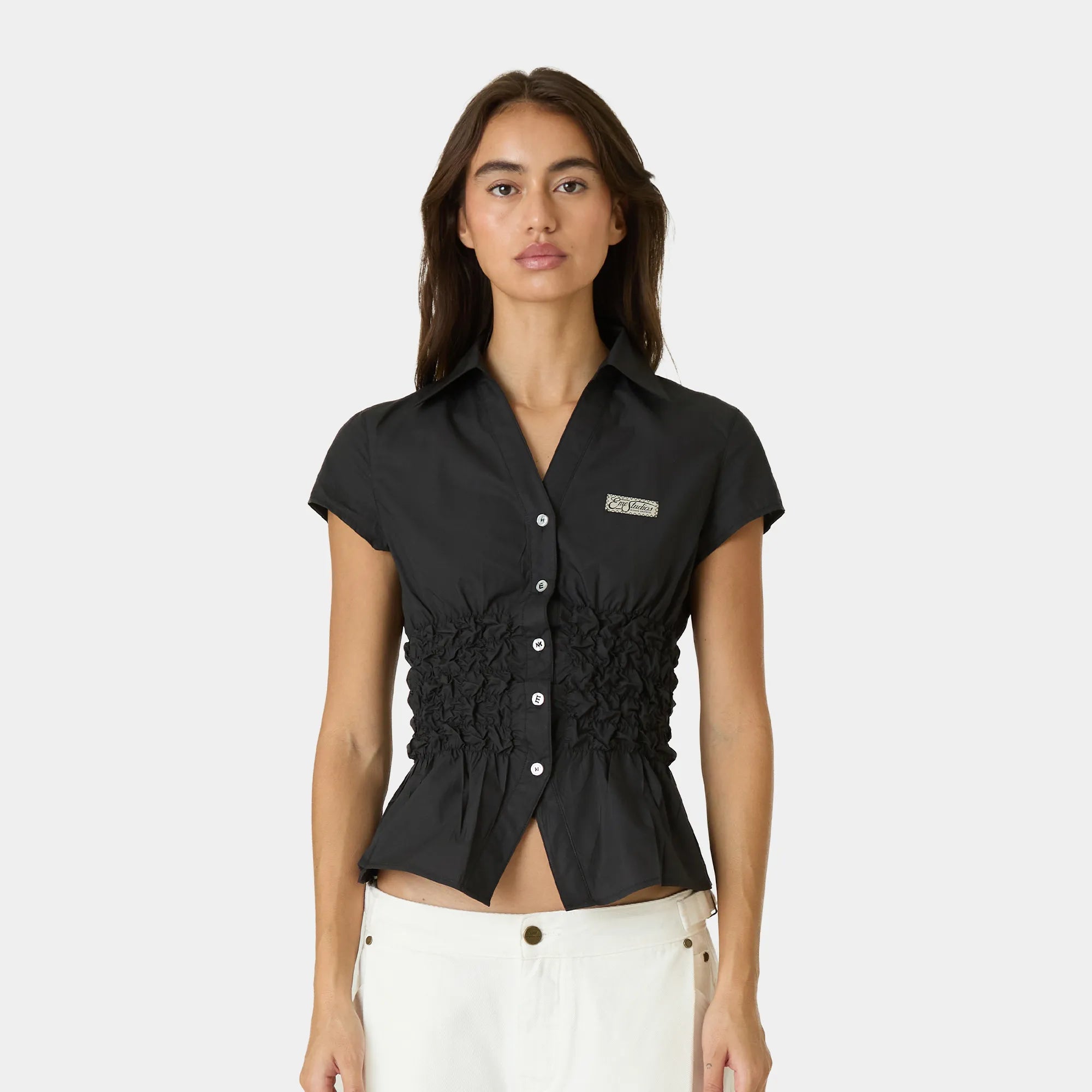 Baily Black Shirt Woman Shirts Eme Studios