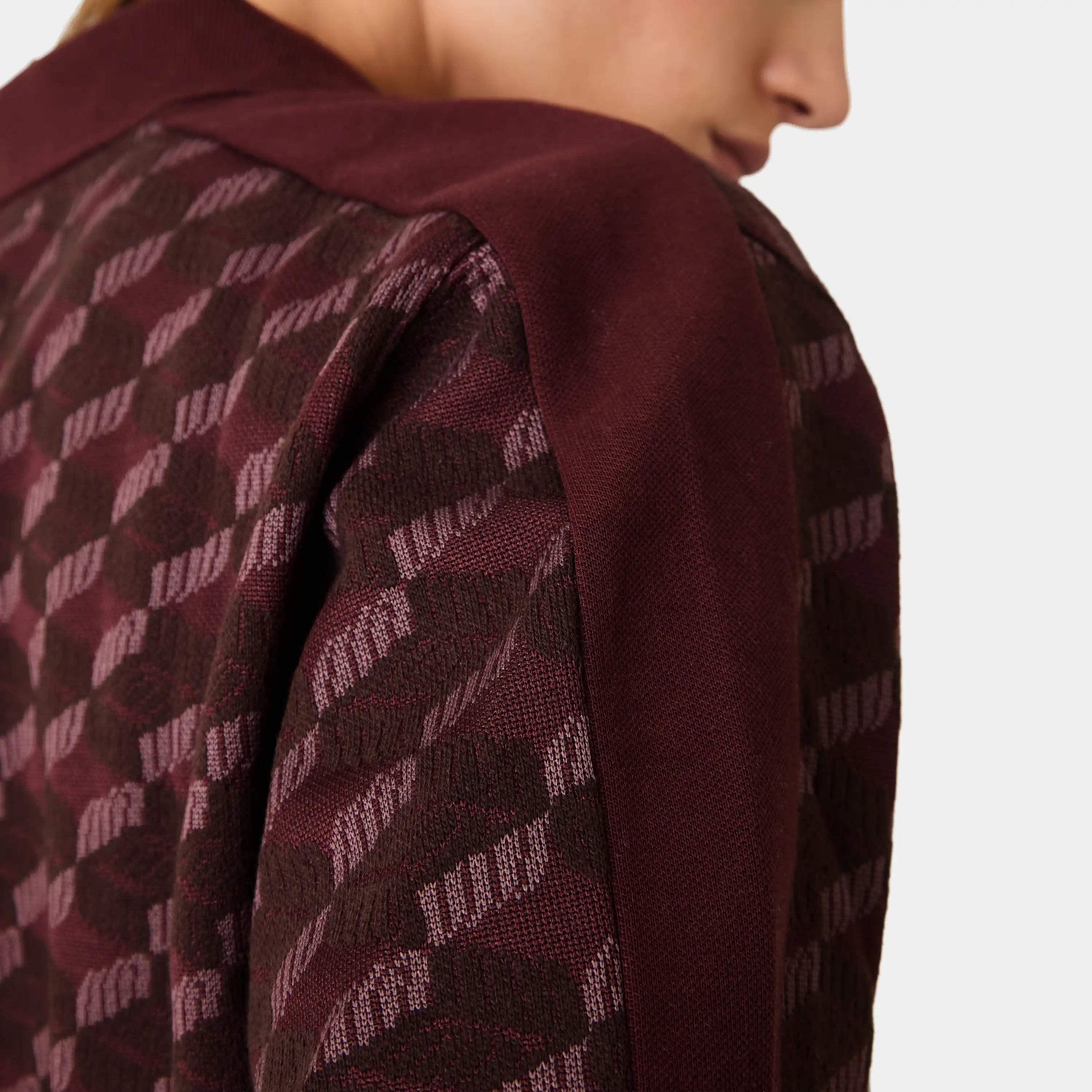 Barry Burgundy Polo Knitwear Eme Studios