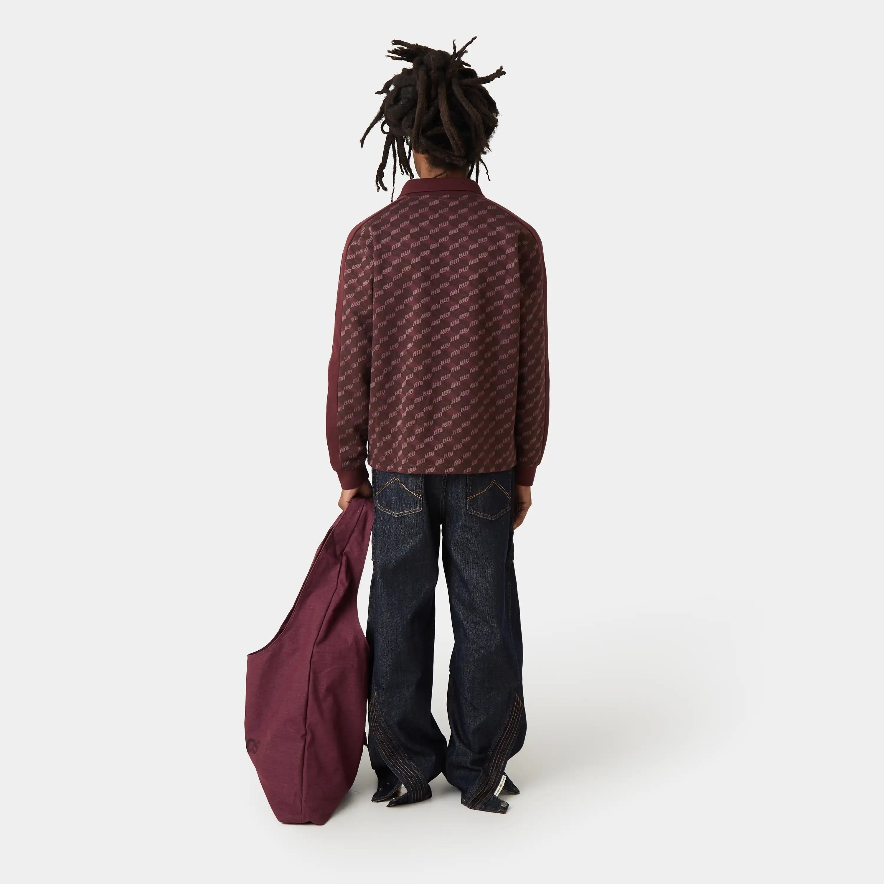 Barry Burgundy Polo Knitwear Eme Studios