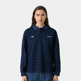 Barry Navy Polo Knitwear Eme Studios