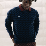 Barry Navy Polo Knitwear Eme Studios