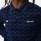 Barry Navy Polo Knitwear Eme Studios