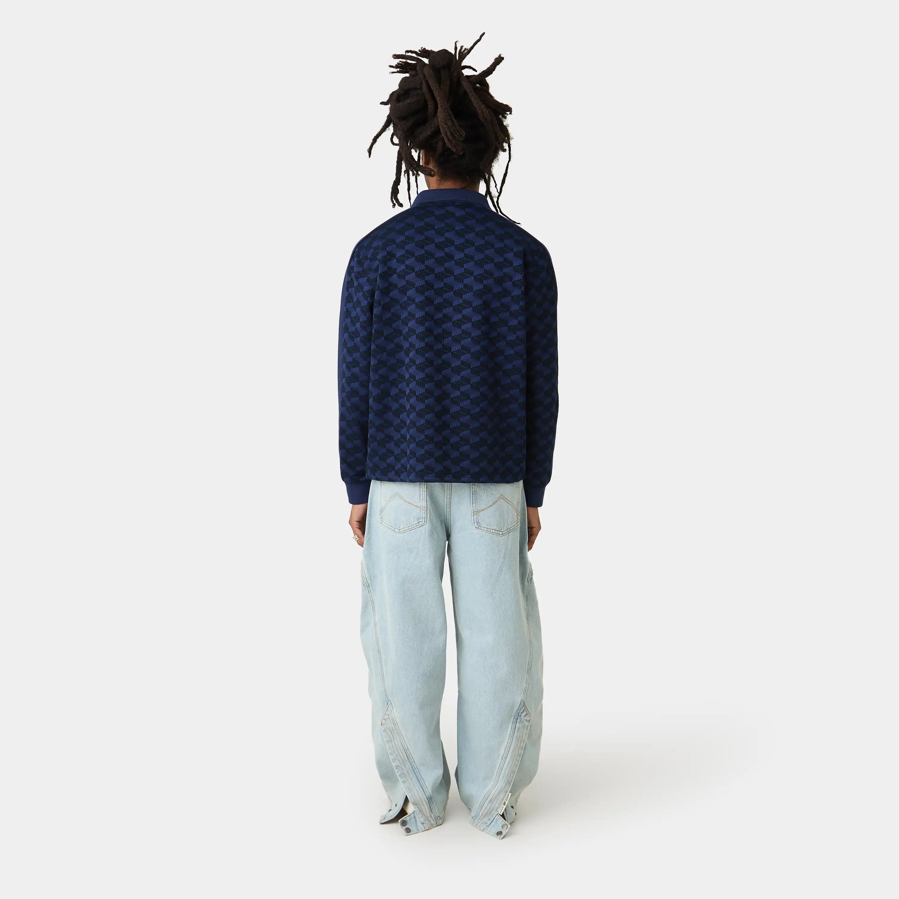 Barry Navy Polo Knitwear Eme Studios