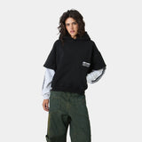 Baseline Navy Double Sleeve Oversized Hoodie Hoodies Eme Studios