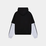 Baseline Navy Double Sleeve Oversized Hoodie Hoodies Eme Studios