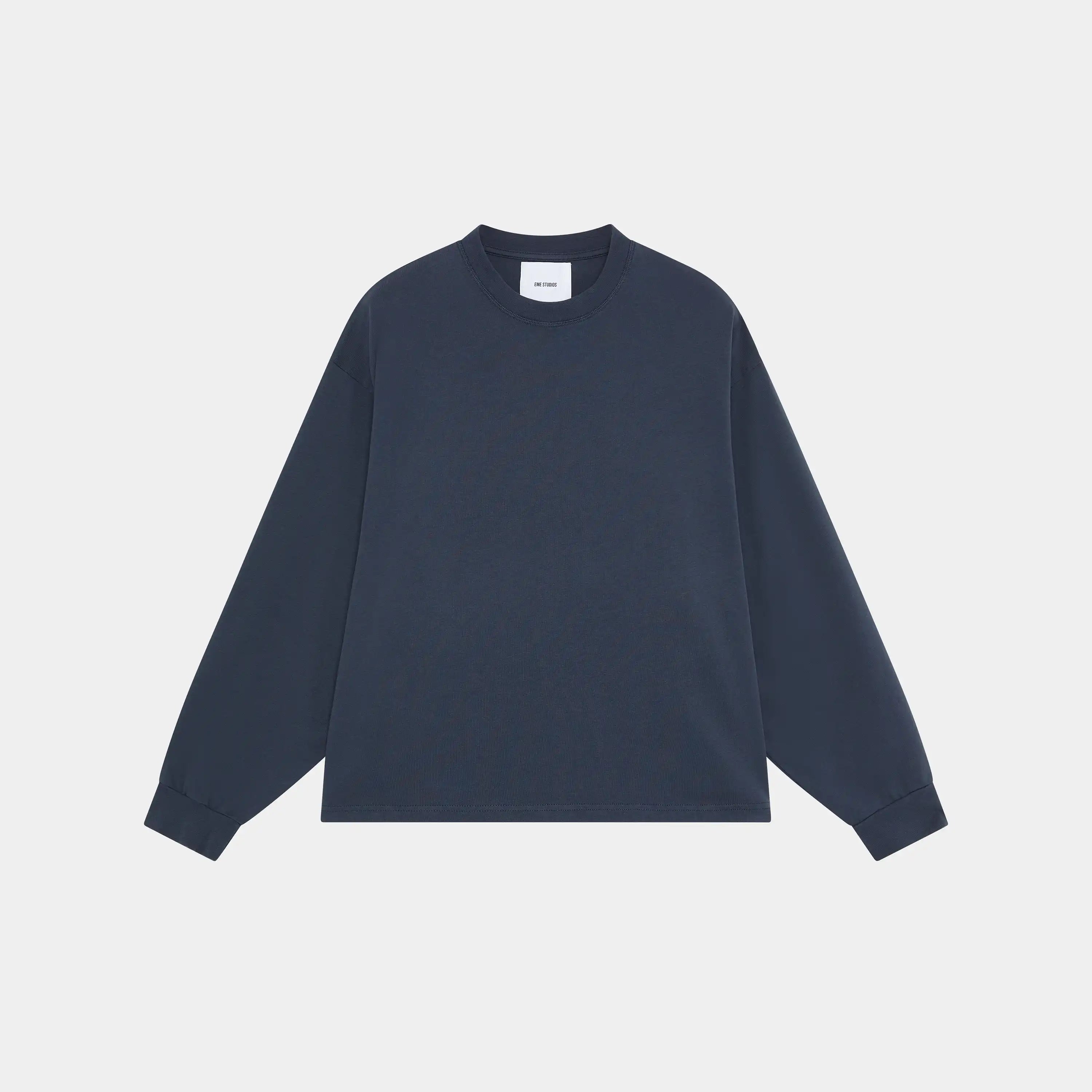 Basic Navy Long Sleeve T-shirts eme