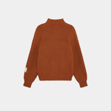 Blush Terracotta Zipper Knit Knitwear Eme Studios