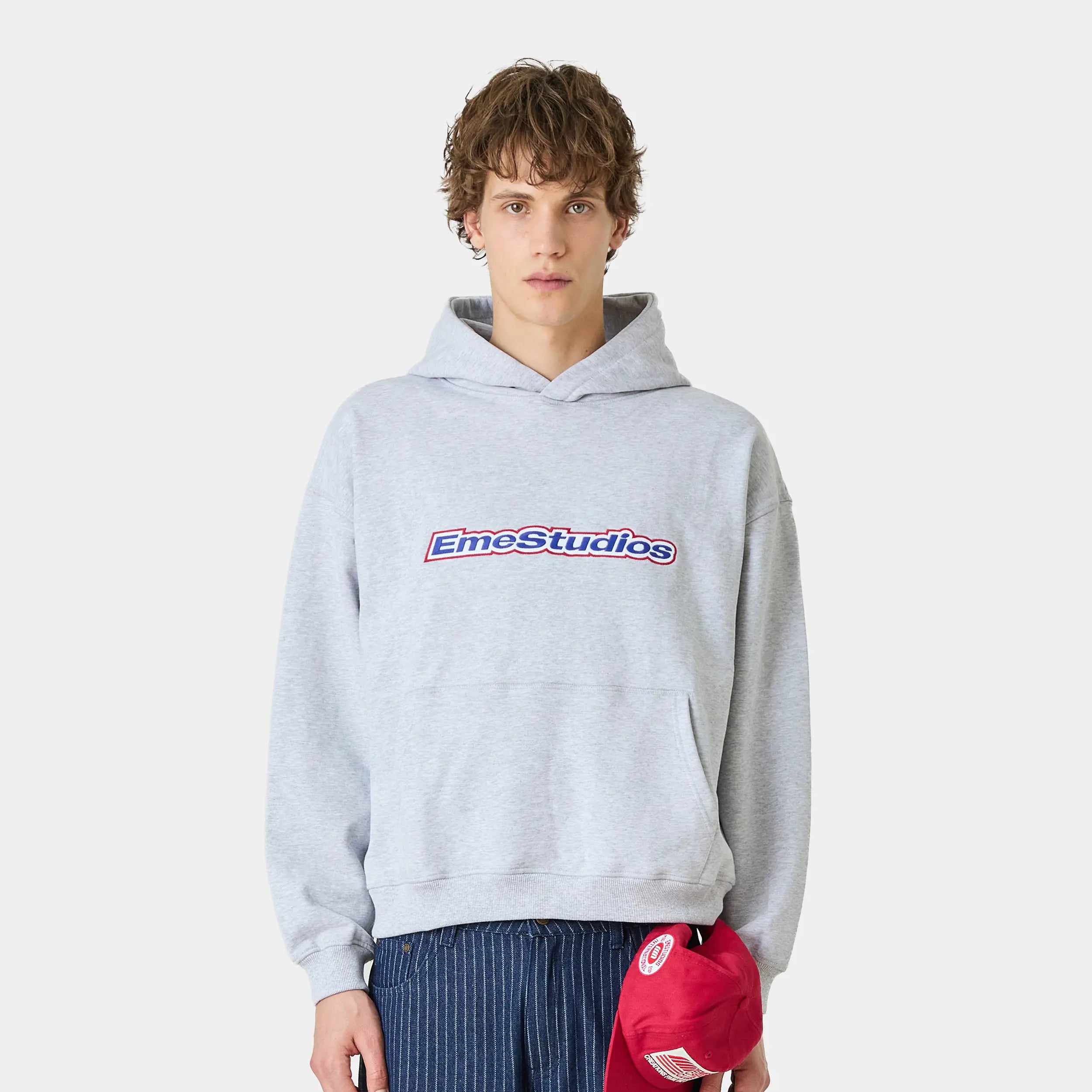Box Heather Grey Oversized Hoodie Hoodies eme
