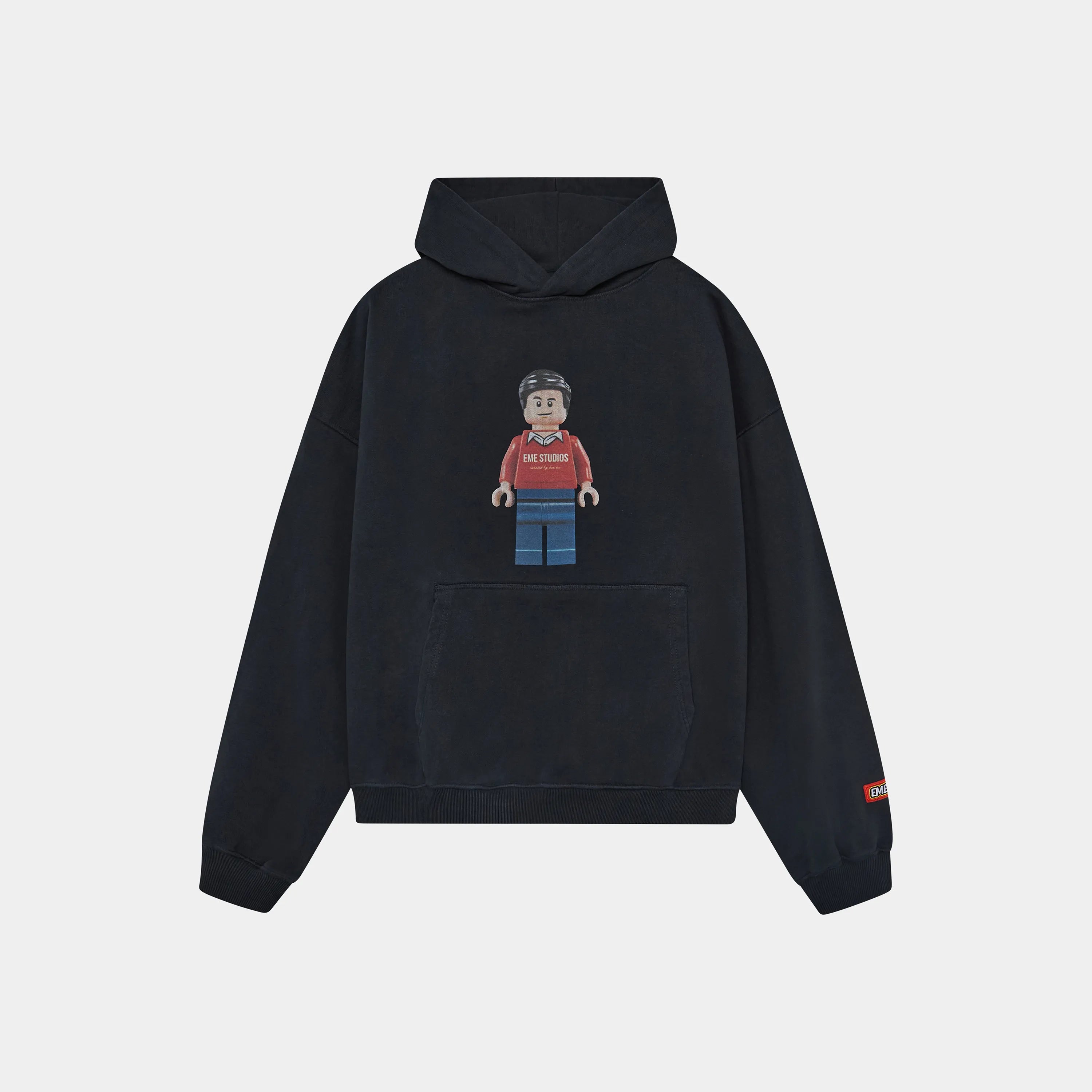 Brick Navy Oversized Hoodie Hoodies eme