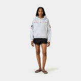 Building Heather Grey Oversized Hoodie Hoodies Eme Studios