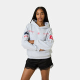 Building Heather Grey Oversized Hoodie Hoodies Eme Studios