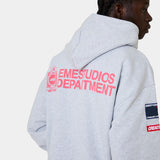 Building Heather Grey Oversized Hoodie Hoodies Eme Studios