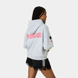 Building Heather Grey Oversized Hoodie Hoodies Eme Studios