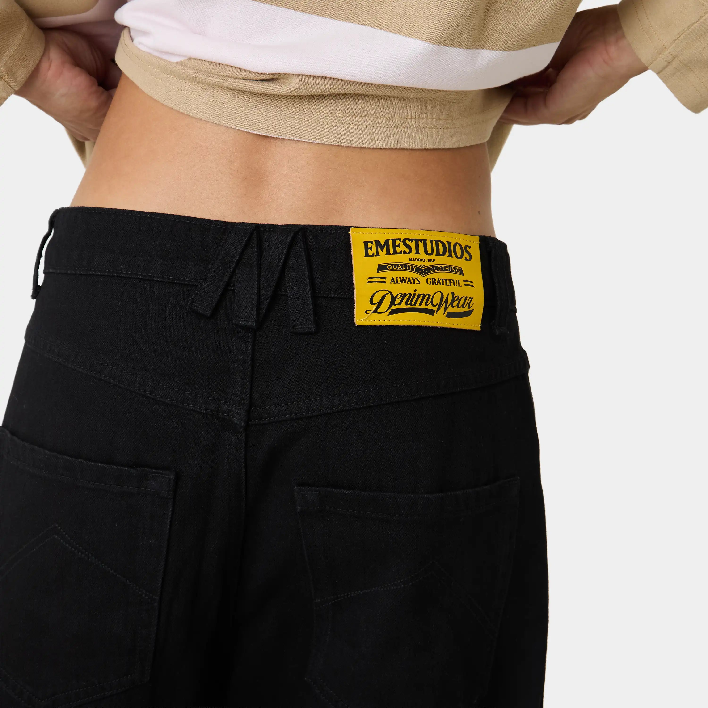 Button Black Pants Pants Eme Studios
