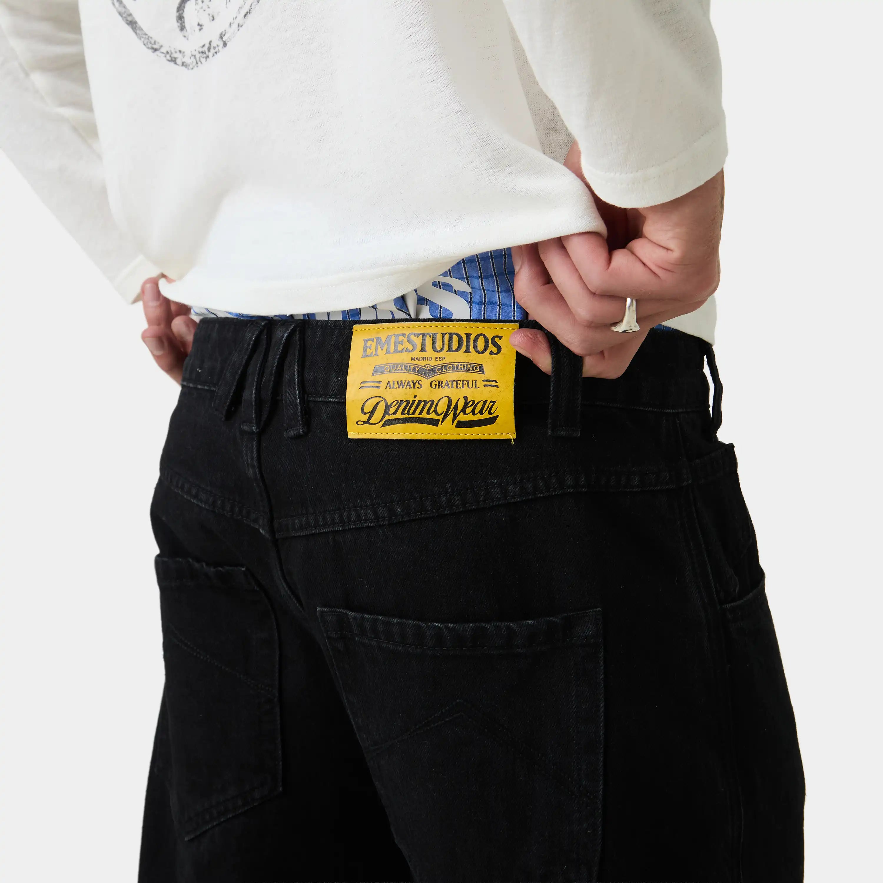 Button Black Pants Pants Eme Studios
