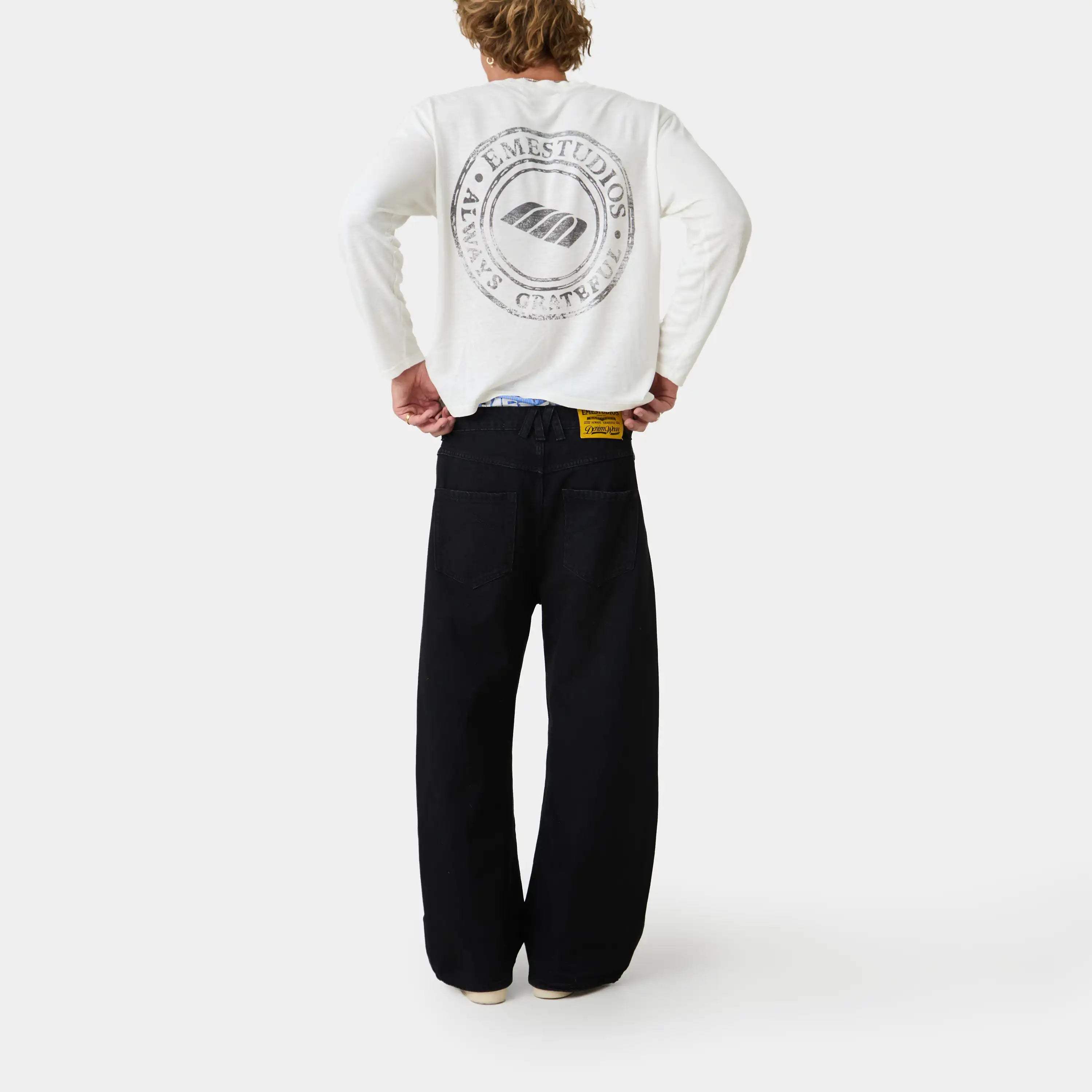 Button Black Pants Pants Eme Studios