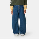 Button Blue Denim Pants Pants Eme Studios
