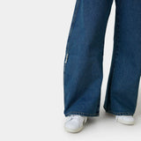 Button Blue Denim Pants Pants Eme Studios