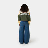 Button Blue Denim Pants Pants Eme Studios