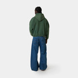 Button Blue Denim Pants Pants Eme Studios