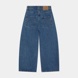 Button Blue Denim Pants Pants Eme Studios